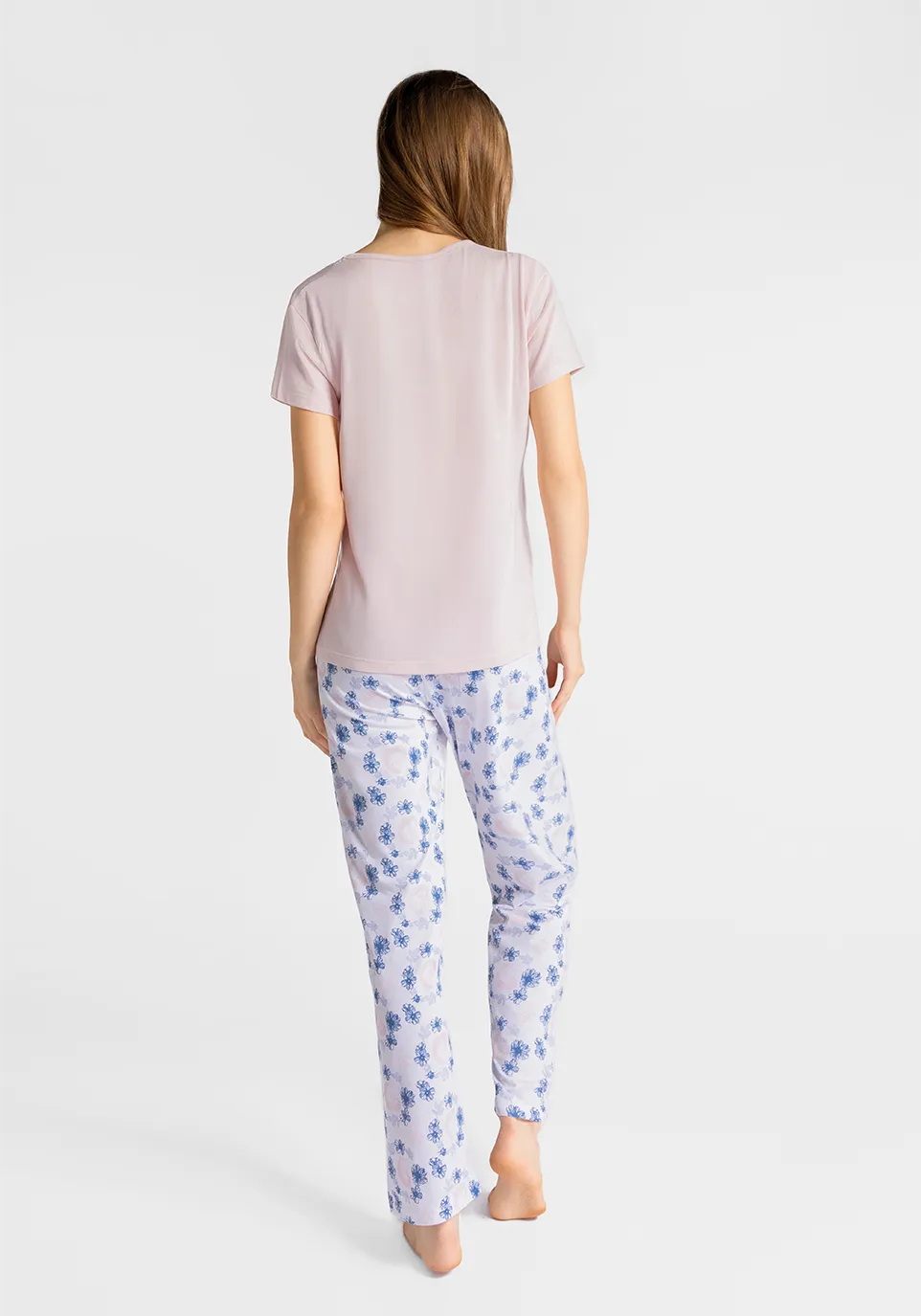 Marie France Multicolor Women Solea Floral Moon Print Pajama Pants SKU: PYSOLEAPANT_Multicolor Image 02
