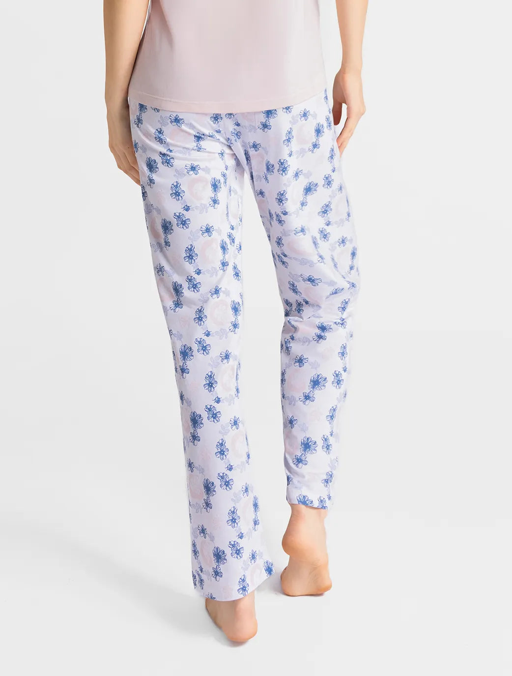 Marie France Multicolor Women Solea Floral Moon Print Pajama Pants SKU: PYSOLEAPANT_Multicolor Image 04