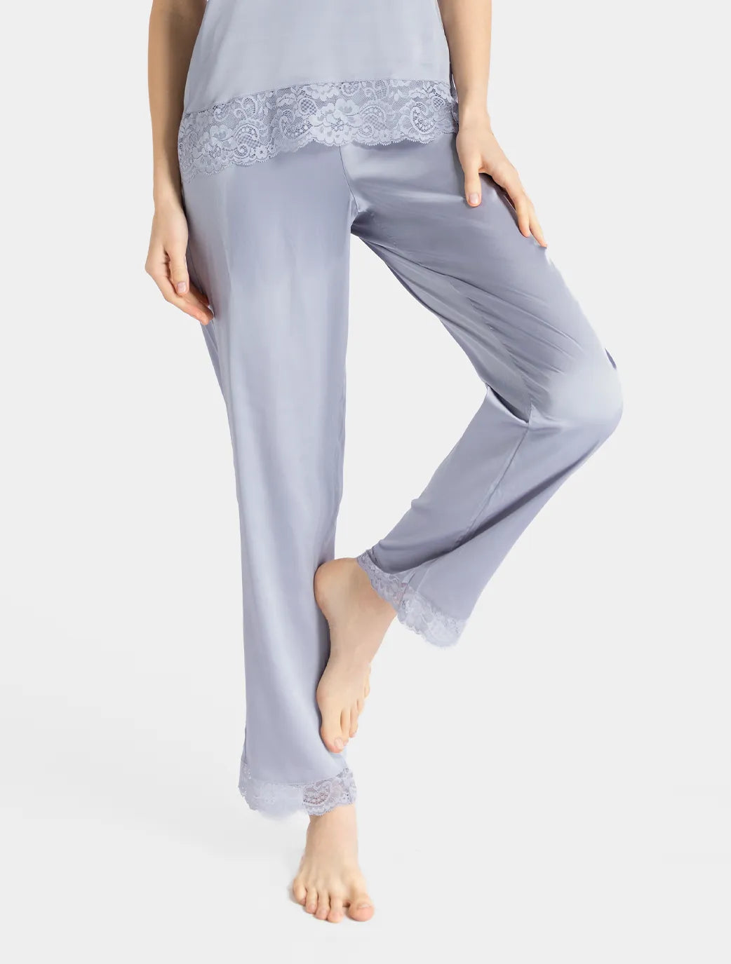 Marie France Dark Grey Women Solla Pant SKU: PYSOLLAPANT_Dark Grey Image 03