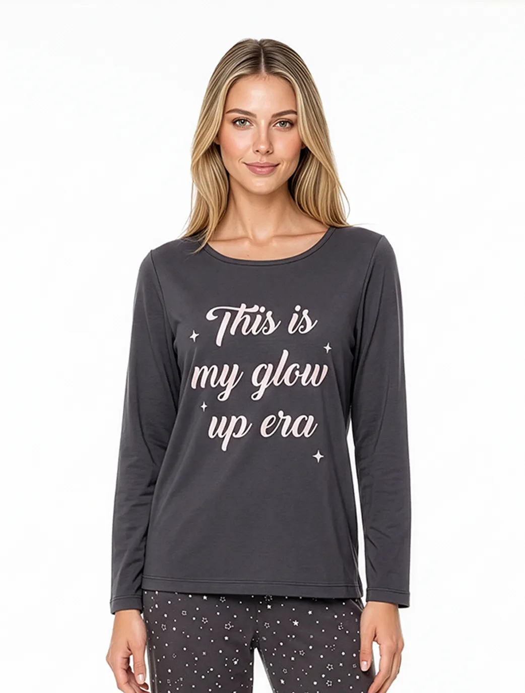 Marie France Dark Grey Women Sorala Top SKU: PYSORALATOP_DARK GREY Image 01