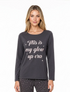 Marie France Dark Grey Women Sorala Top SKU: PYSORALATOP_DARK GREY Image 01
