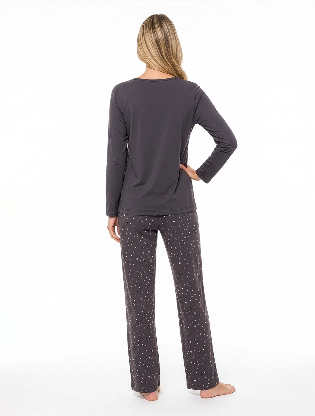 Marie France Dark Grey Women Sorala Top SKU: PYSORALATOP_DARK GREY Image 04