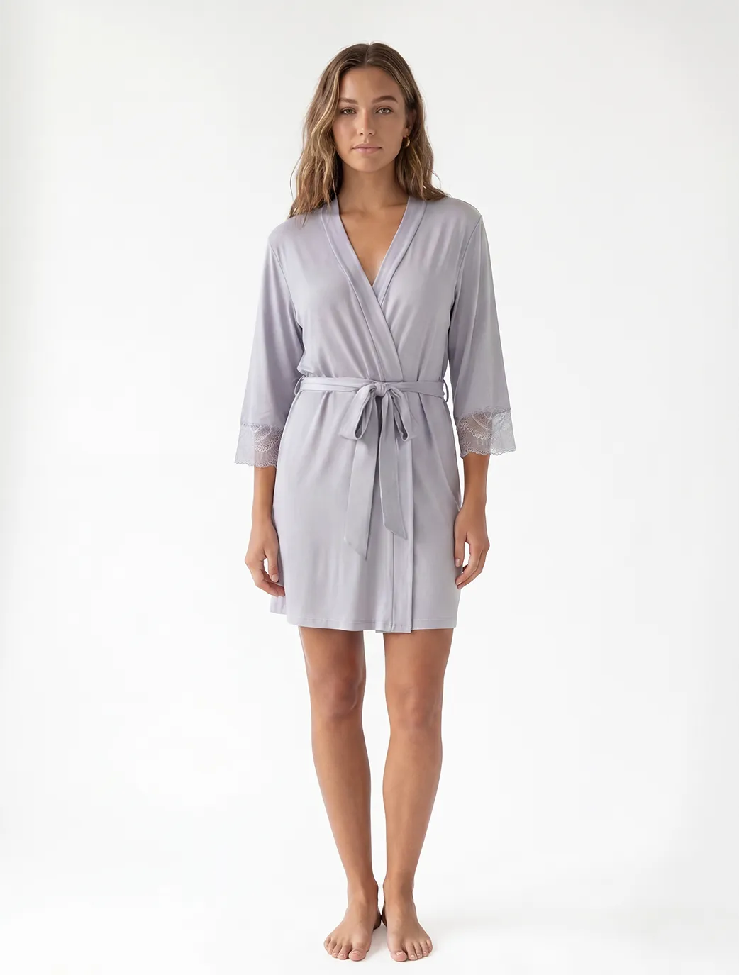 Marie France Purple Women Starly Robe SKU: PYSTARLYROBE_Purple Image 03