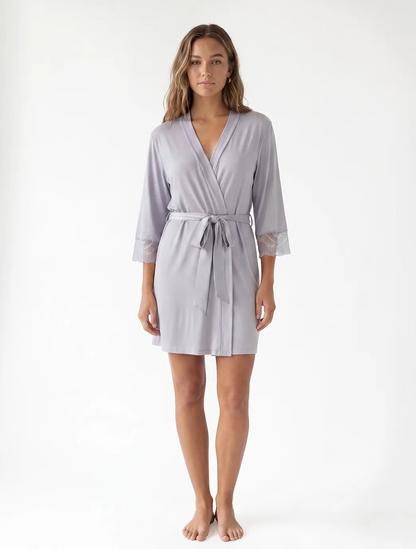 Marie France Purple Women Starly Robe SKU: PYSTARLYROBE_Purple Image 03