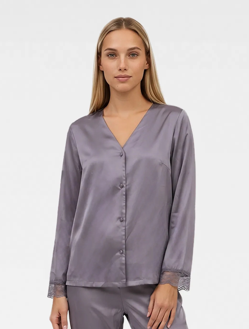 Marie France Purple Women Strador Chemise SKU: PYSTRADORCHEMISE_Purple Image 01