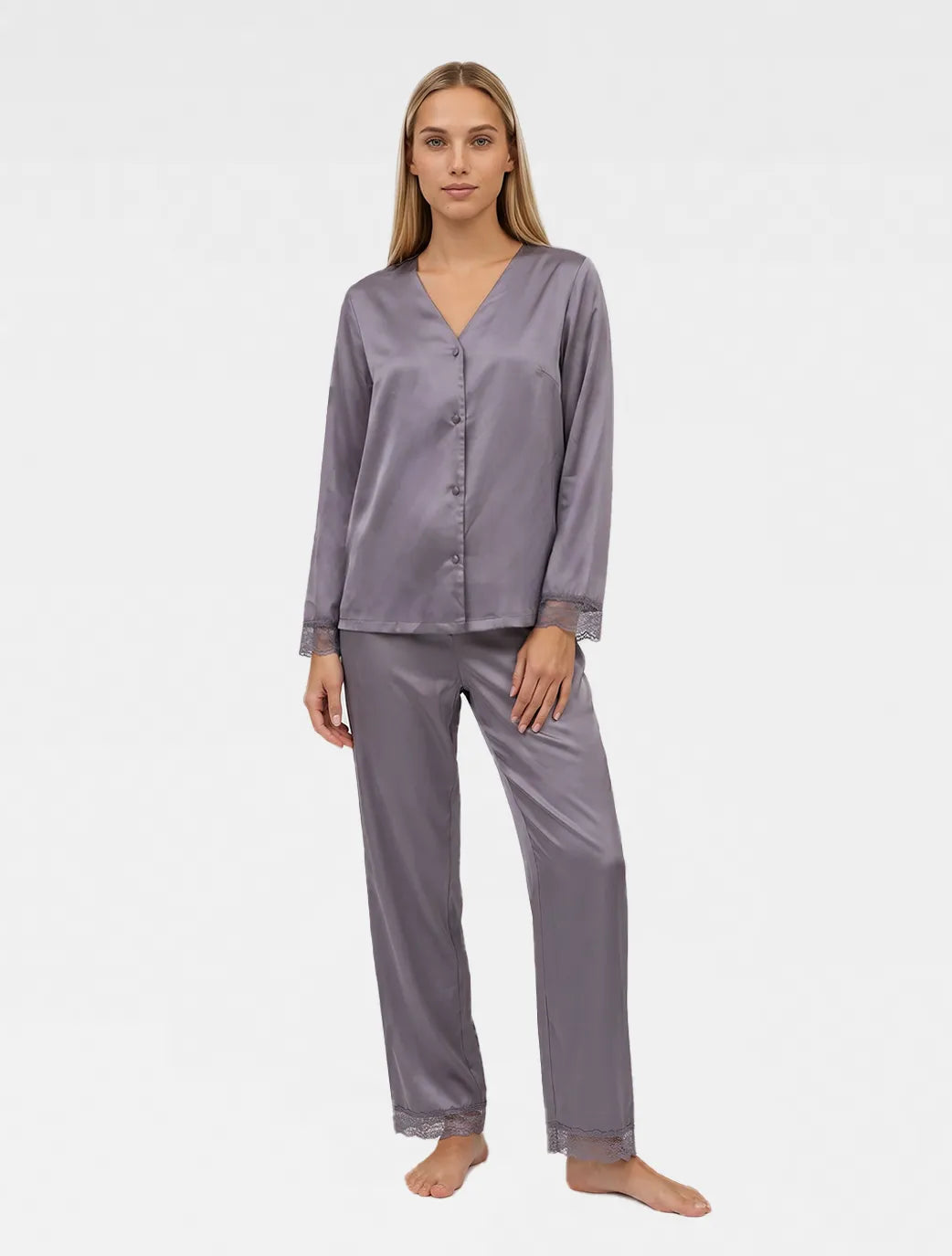 Marie France Purple Women Strador Chemise SKU: PYSTRADORCHEMISE_Purple Image 03