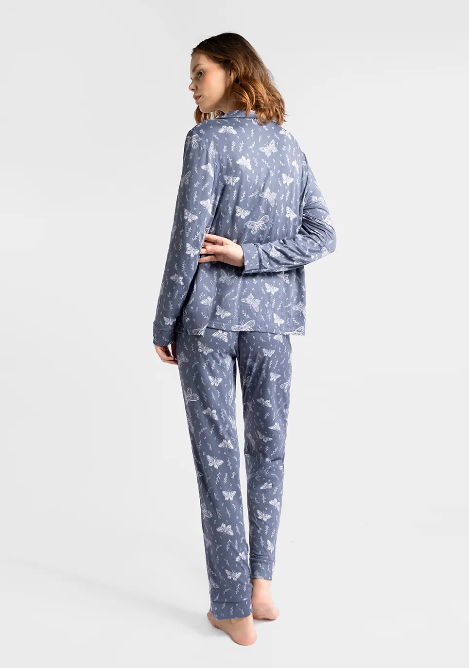 Marie France Multicolor Women Twily Butterfly Print Pajama Set SKU: PYTWILYSETOFFER_Multicolor Image 03