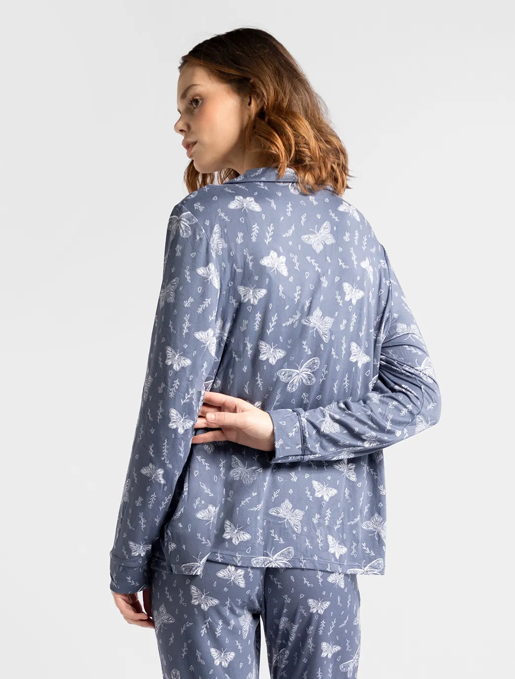 Marie France Multicolor Women Twily Butterfly Print Pajama Set SKU: PYTWILYSETOFFER_Multicolor Image 05