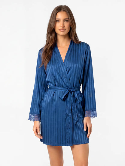 Marie France Navy Women Valla Robe SKU: PYVALLAROBE_NAVY Image 01