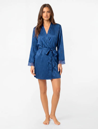 Marie France Navy Women Valla Robe SKU: PYVALLAROBE_NAVY Image 03