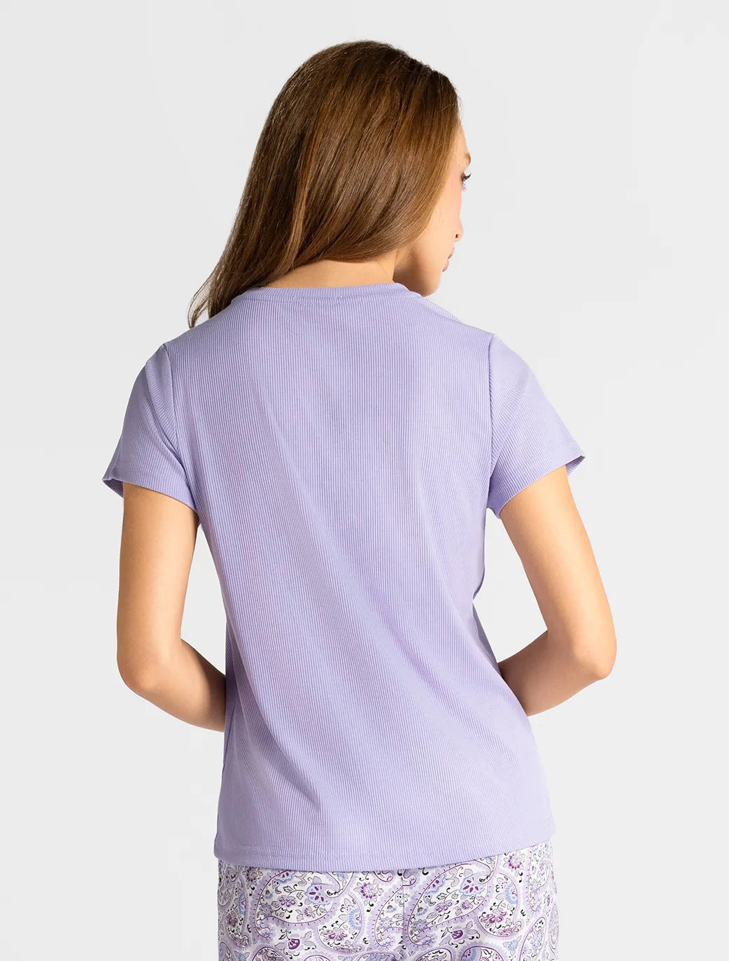 Marie France Velora T-Shirt Ribbed_Lilac Women Velora T-Shirt Ribbed SKU: PYVELORAT-SHIRTRIBBE_Lilac Image 02