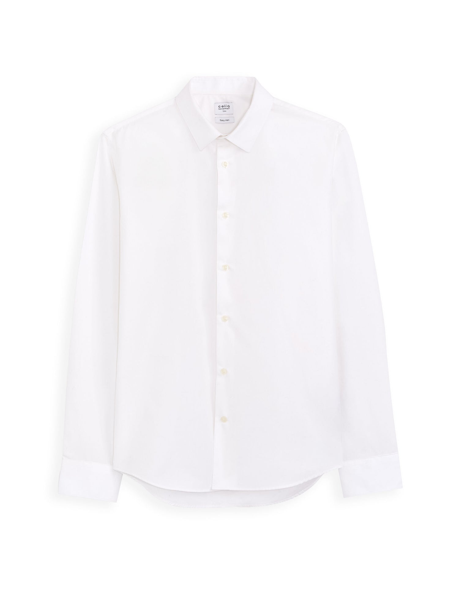 Slim Cotton Shirt - White_01