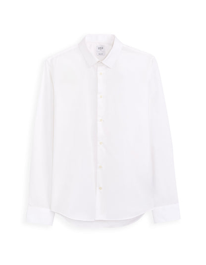 Slim Cotton Shirt - White_01