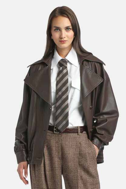 Luisa Spagnoli_Marroni_Ragazzi - Silk Tie_RAGAZZI_3796_01