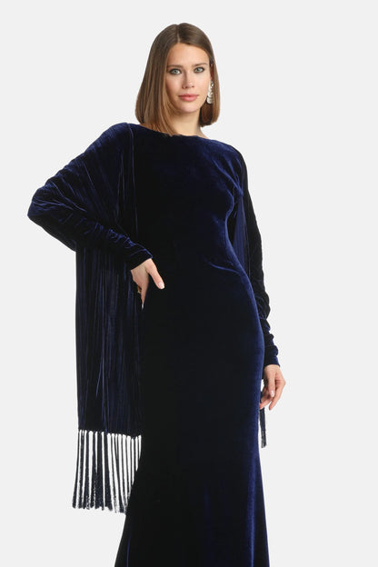 Luisa Spagnoli_Blue_Registro - Velvet Stole_REGISTRO A_1237_01