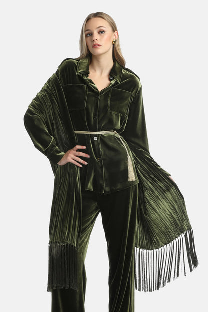 Luisa Spagnoli_Green_Registro - Velvet Stole_REGISTRO A_1741_01