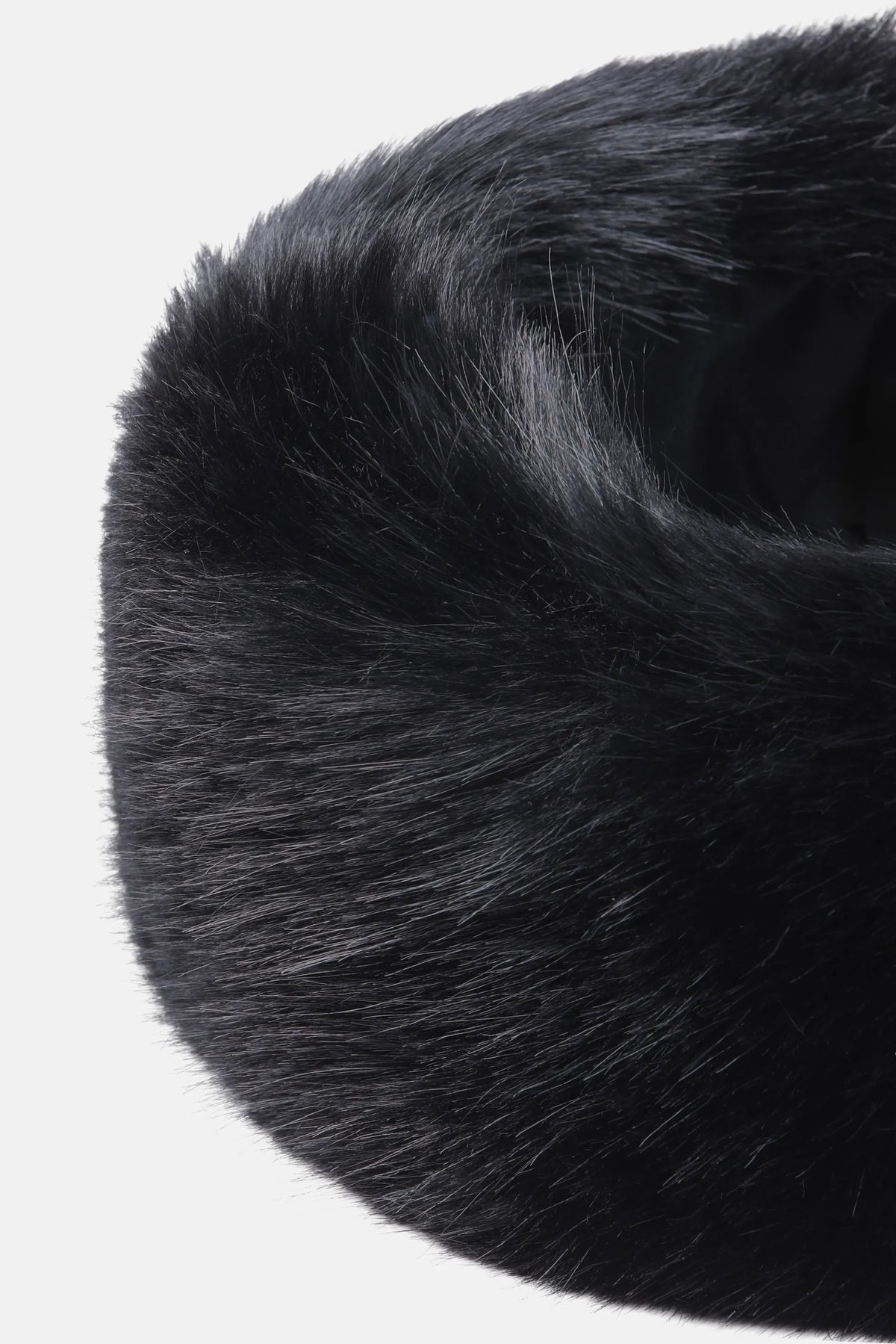 Luisa Spagnoli Nero Women Ricci Faux Fur Headband SKU: RICCI_0101 Image 03