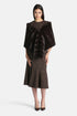 Luisa Spagnoli Marrone Women Richiesta - Fur-Effect Stole | Scarves and Foulards - Luisa Spagnoli SKU: RICHIESTA_0910 Image 02