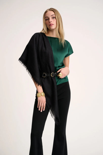 Luisa Spagnoli_Black_Romanzo - Wool And Silk-Blend Shawl_ROMANZO H_0101_04