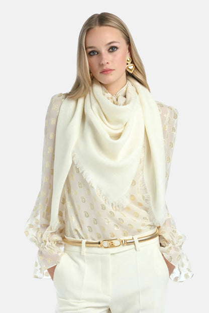 Luisa Spagnoli_Cream_Romanzo - Wool And Silk-Blend Shawl_ROMANZO H_0202_01