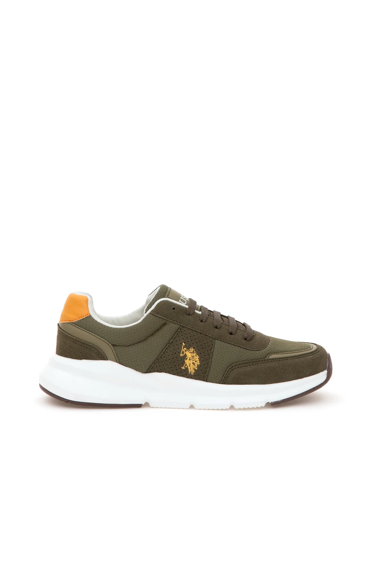 U.S. Polo Assn. Khaki Men Khaki Mesh Running Trainers SKU: S081SZ0330 2158074_VR027 Image 01
