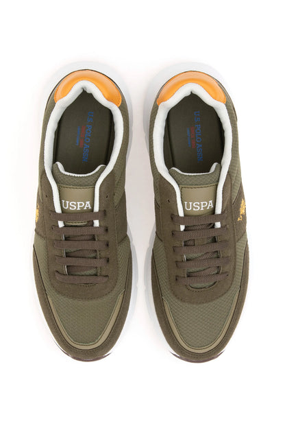 U.S. Polo Assn. Khaki Men Khaki Mesh Running Trainers SKU: S081SZ0330 2158074_VR027 Image 05