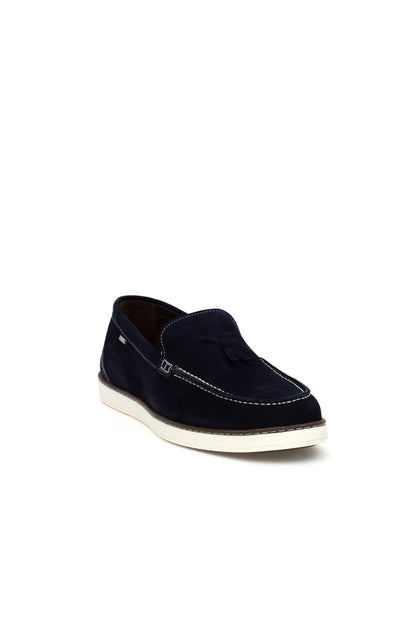 U.S. Polo Assn. Navy Men Navy Suede Penny Loafers SKU: S081SZ0330 2158459_VR033 Image 02