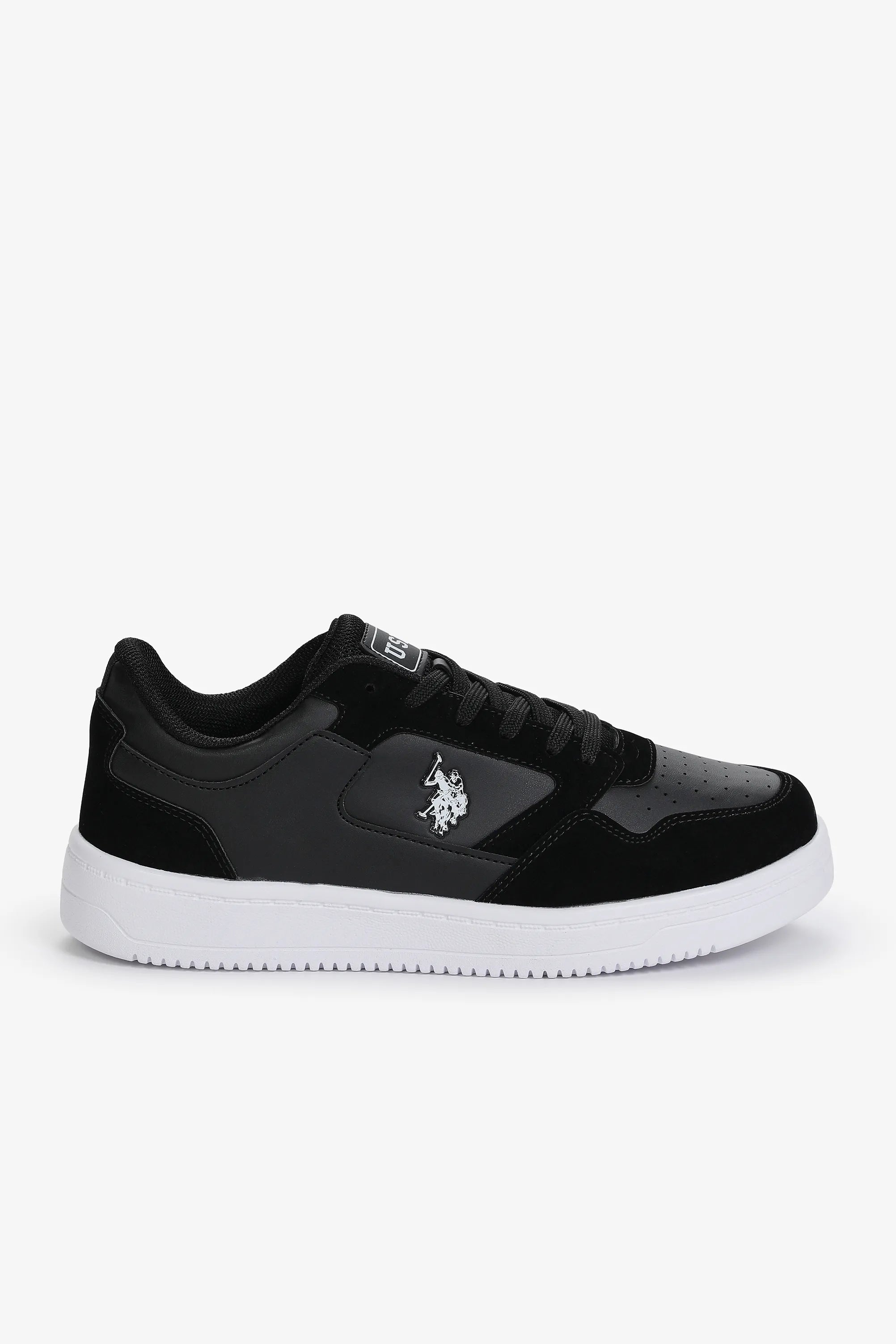 U.S. Polo Assn. Black Men Black Shoes SKU: S081SZ0330 PU-12355_VR046 Image 01