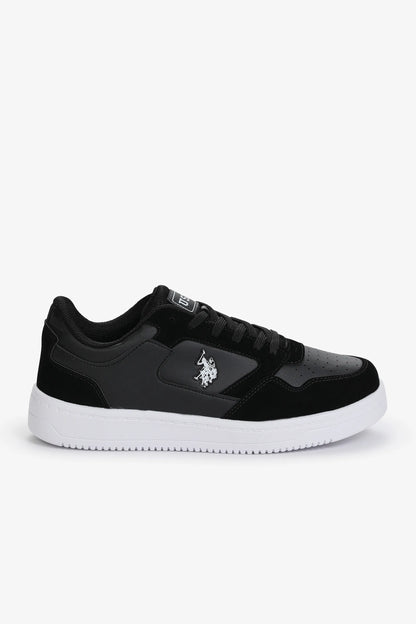 U.S. Polo Assn. Black Men Black Shoes SKU: S081SZ0330 PU-12355_VR046 Image 01