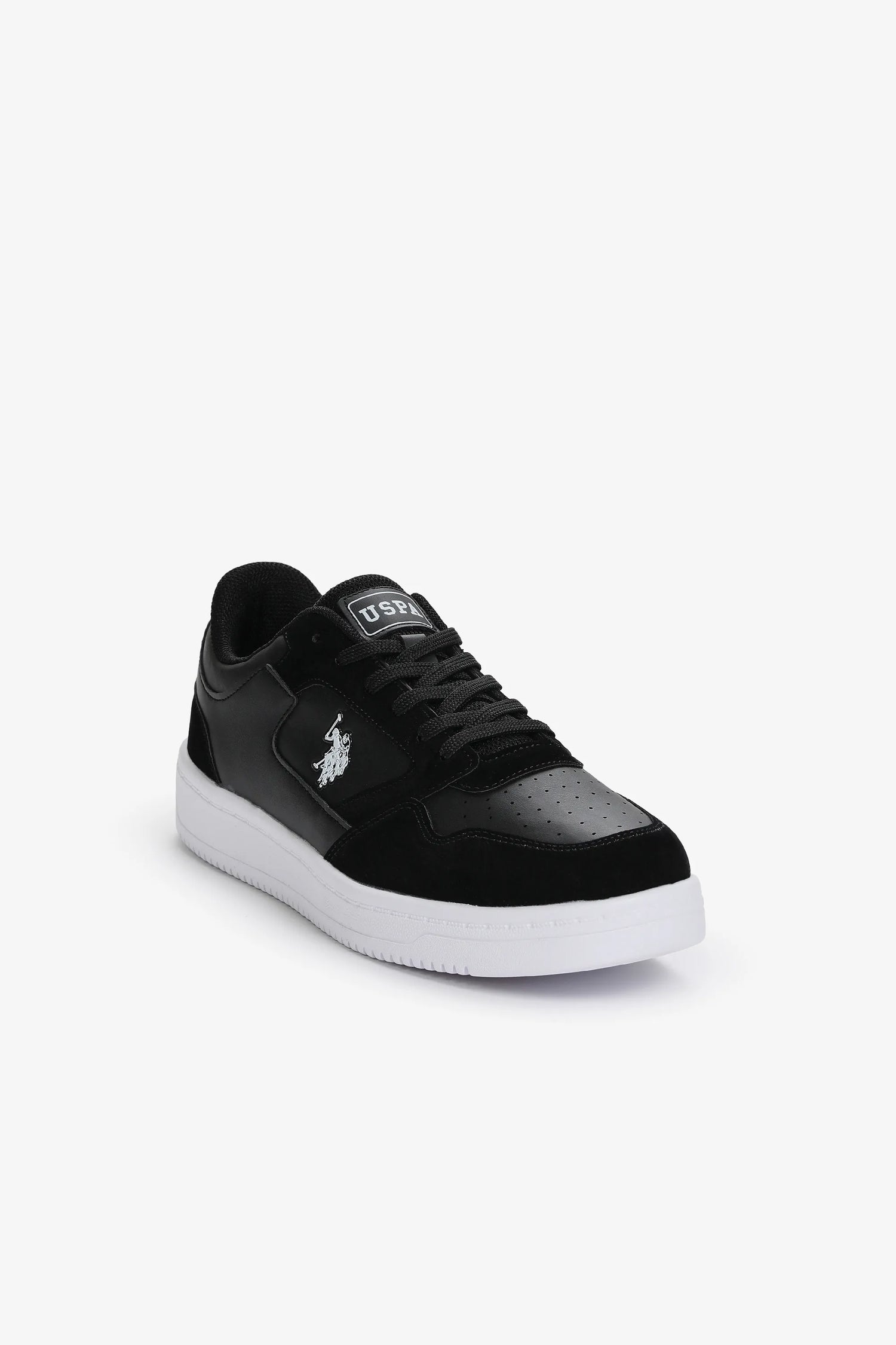 U.S. Polo Assn. Black Men Black Shoes SKU: S081SZ0330 PU-12355_VR046 Image 02