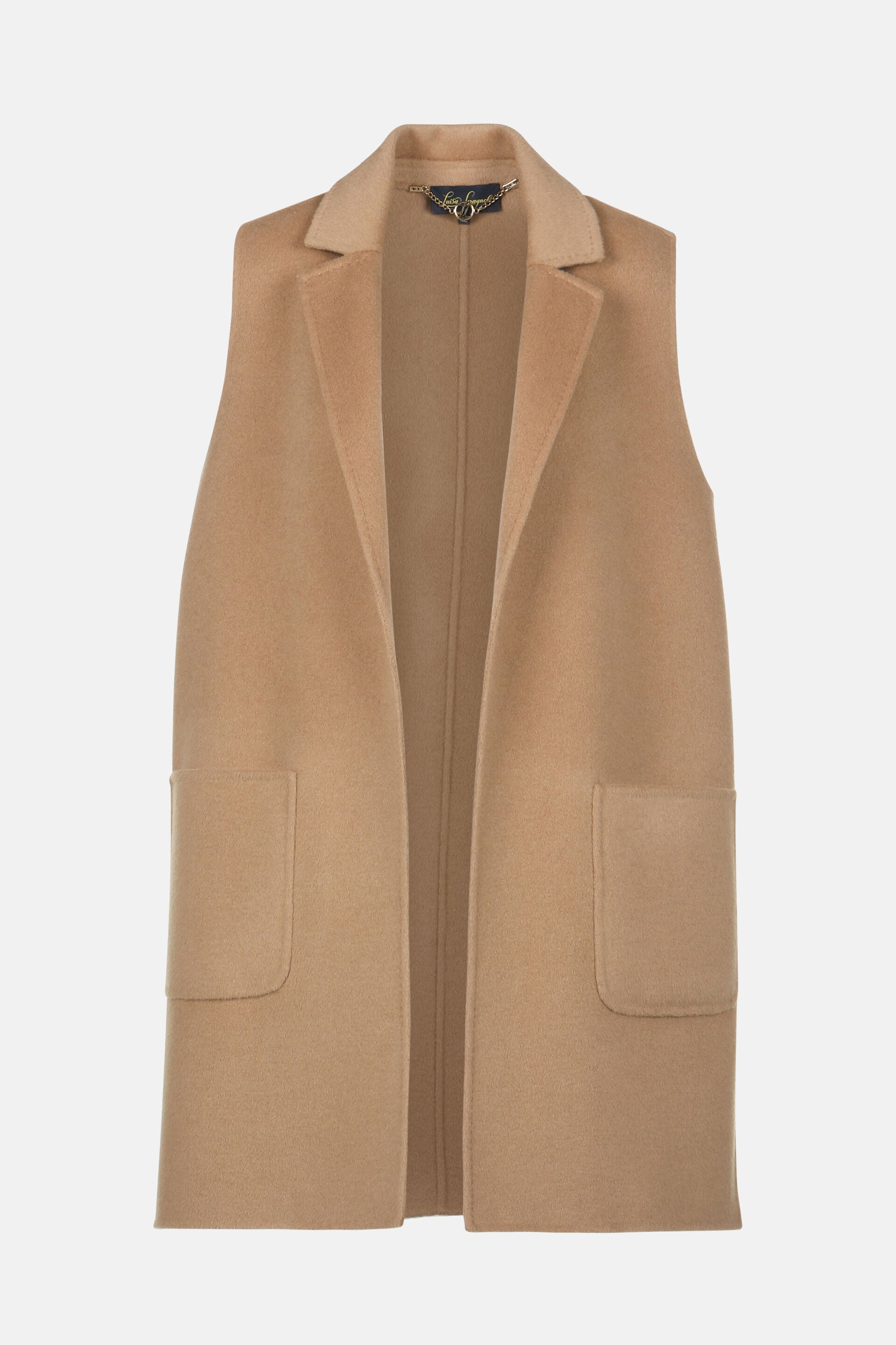 Luisa Spagnoli_Cammello_Sacca - Sleeveless Blazer_SACCA_2316_05