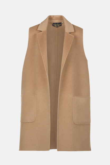 Luisa Spagnoli_Cammello_Sacca - Sleeveless Blazer_SACCA_2316_05