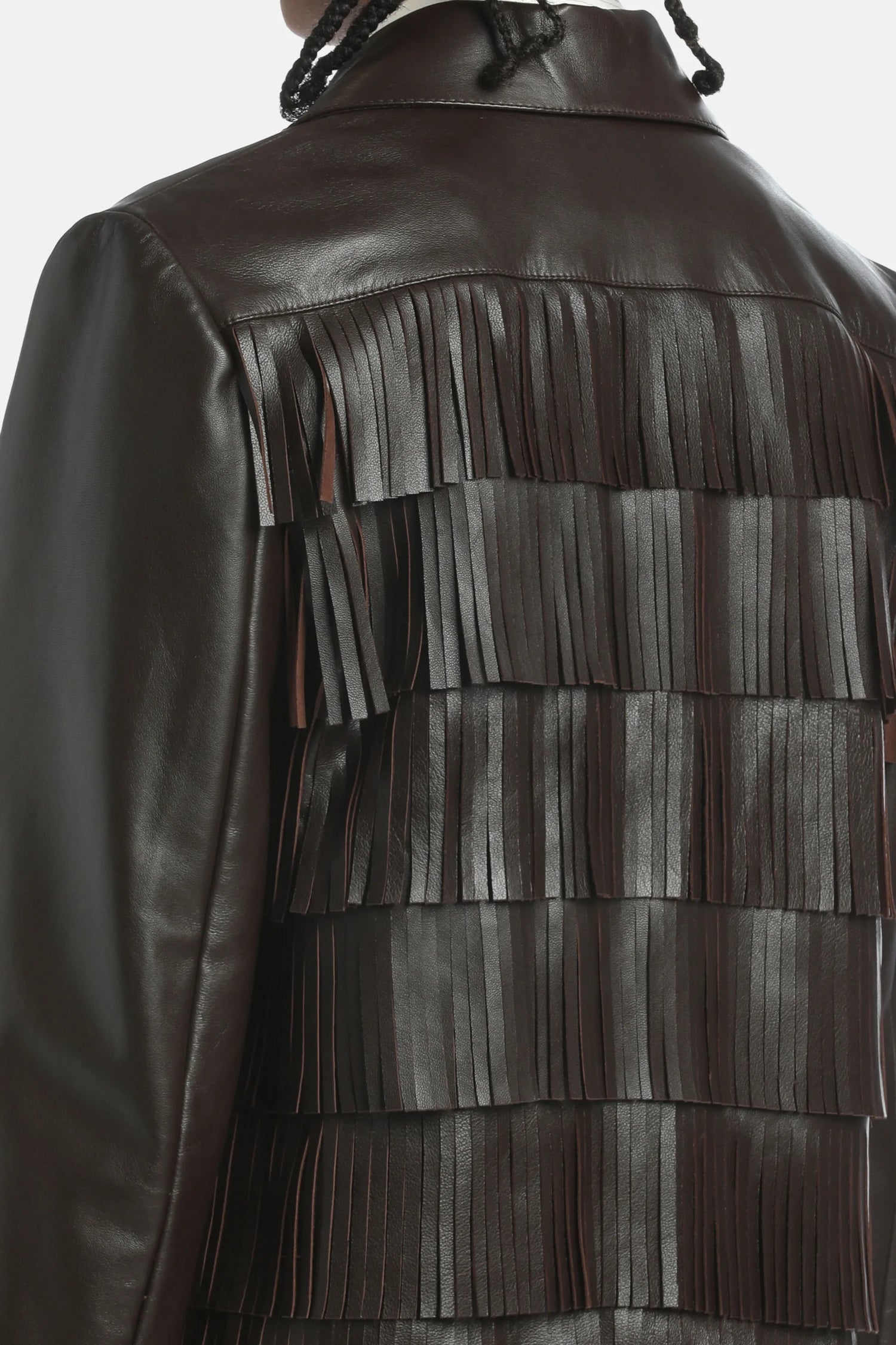 Luisa Spagnoli_Brown_Safira - Leather Jacket Ð Fashion Show_SAFIRA_0978_04