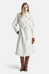 Luisa Spagnoli Panna Women Salottino Fringed Wool Coat SKU: SALOTTINO_0202 Image 01
