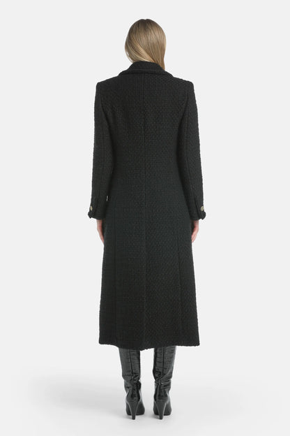 Luisa Spagnoli_Black_Salsa - BouclŽ Coat_SALSA_0101_03