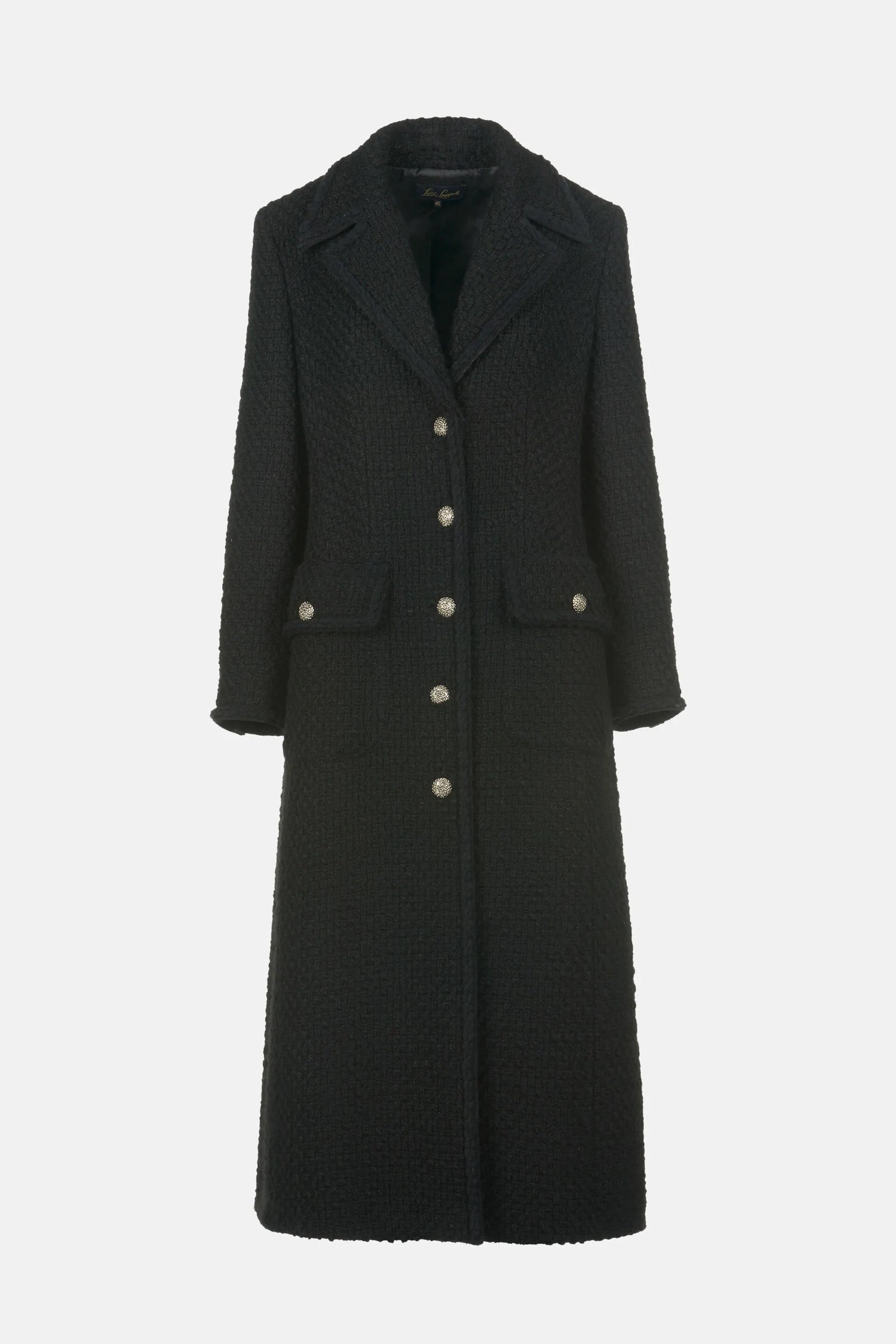 Luisa Spagnoli_Black_Salsa - BouclŽ Coat_SALSA_0101_07