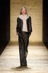 Luisa Spagnoli_Marrone Scuro_Sax - Leather Jacket - Fashion Show_SAX_0976_01