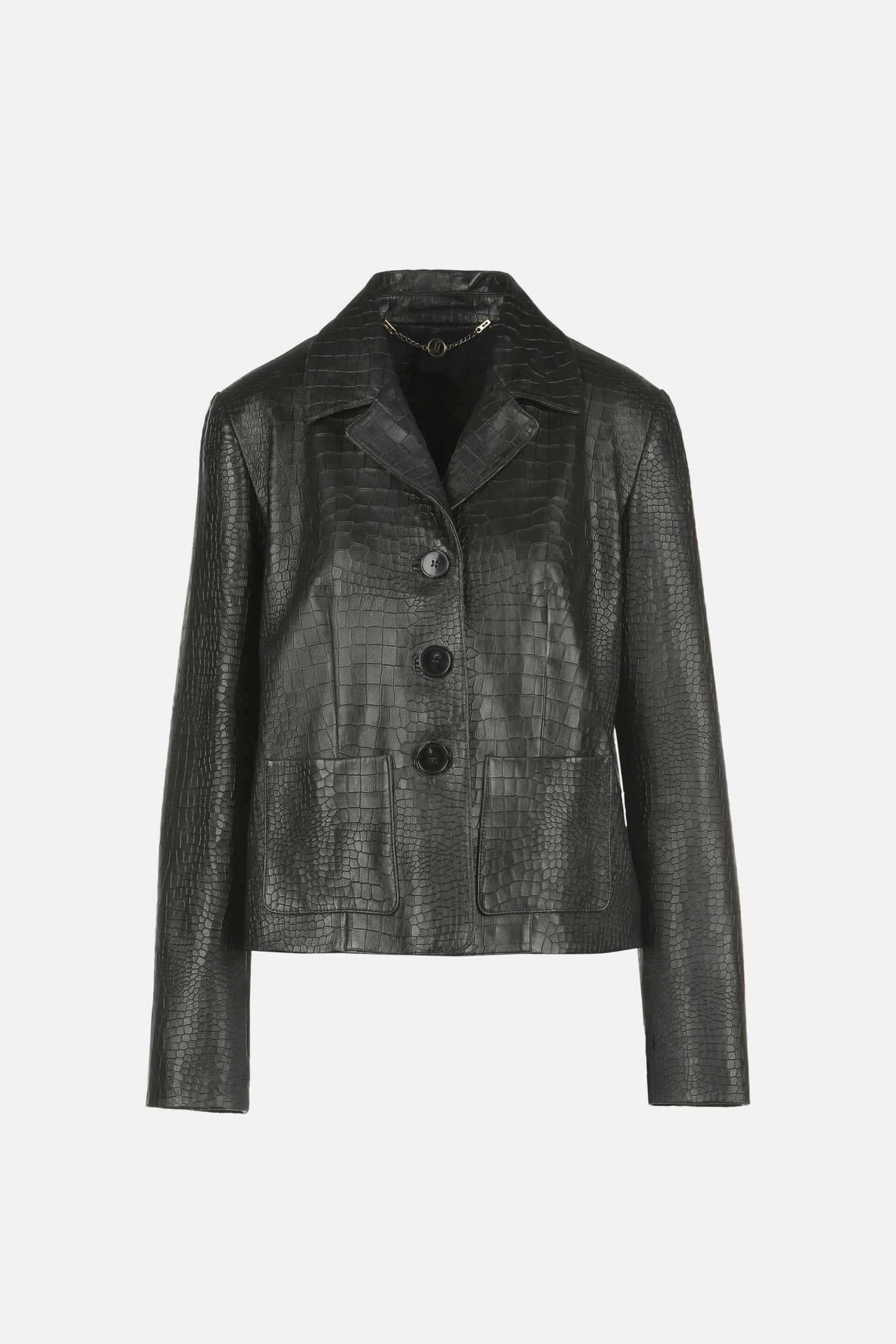 Luisa Spagnoli_Marrone Scuro_Sax - Leather Jacket - Fashion Show_SAX_0976_07