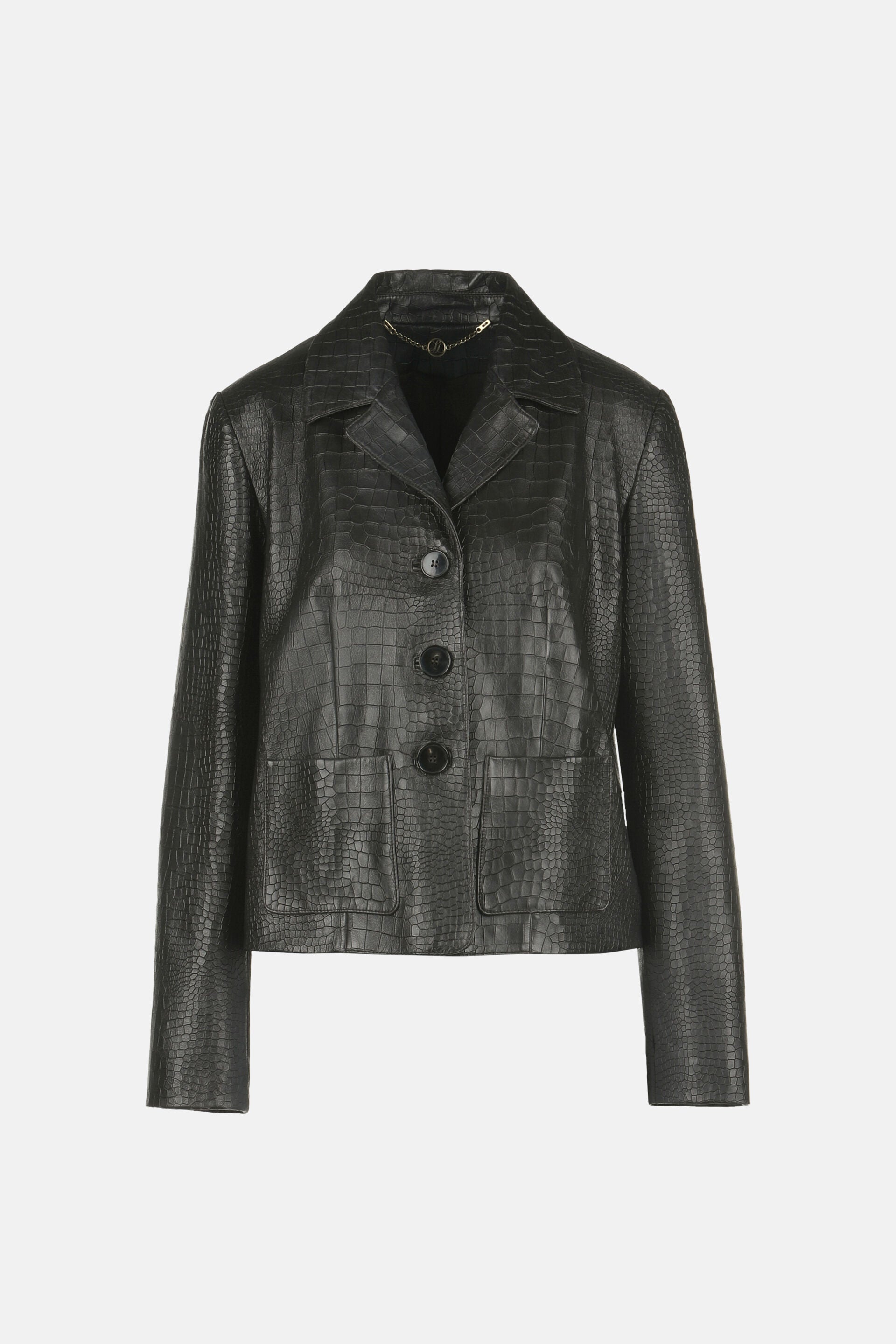 Luisa Spagnoli_Marrone Scuro_Sax - Leather Jacket - Fashion Show_SAX_0976_07