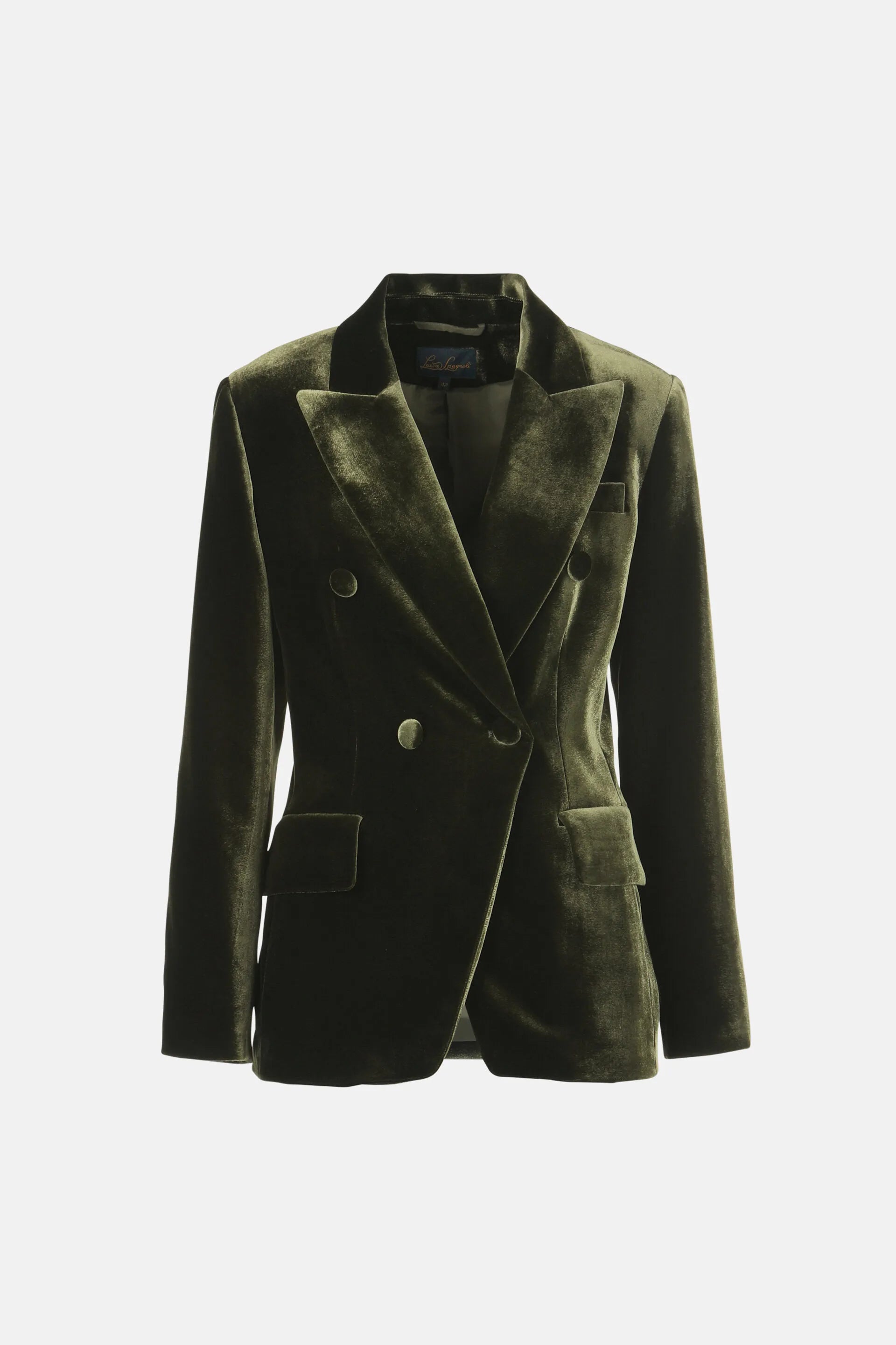 Luisa Spagnoli_Green_Scaffale - Elegant Velvet Jacket_SCAFFALE_1741 1741_07