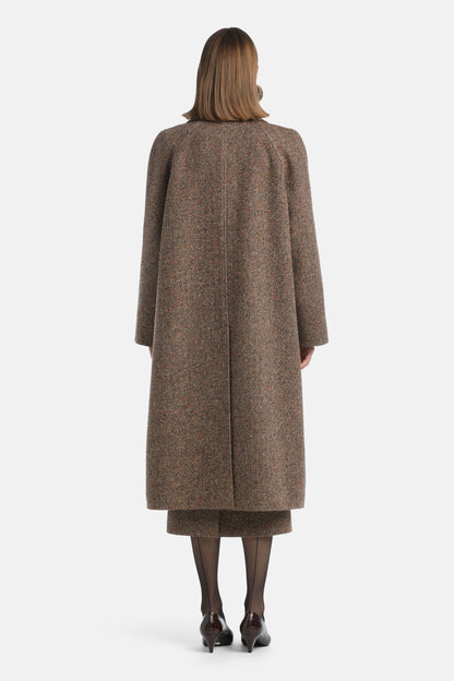 Luisa Spagnoli_Var Spinato Ruggine_Scale - Oversized Tweed Coat Ð Fashion Show_SCALE_3975_04