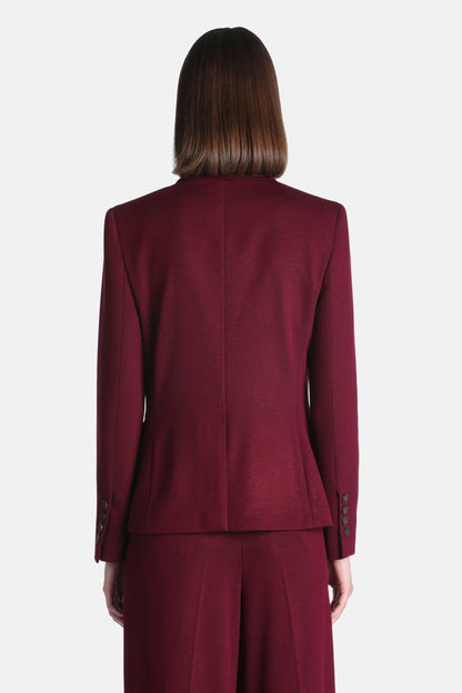 Luisa Spagnoli Vinaccia Women Schedario - Double-Breasted Textured Jacket SKU: SCHEDARIO_2453 Image 02