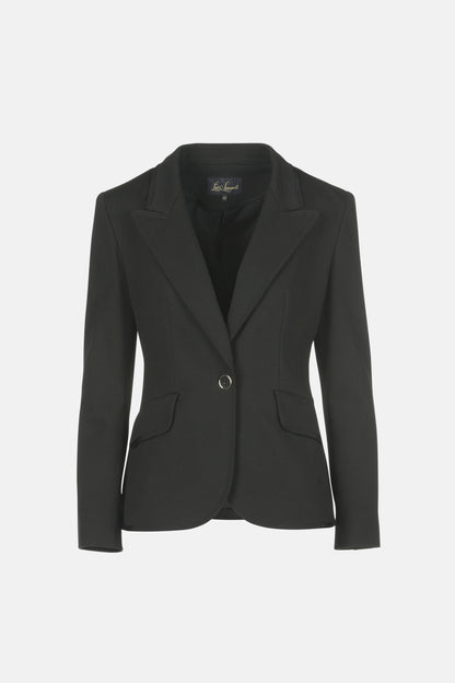 Luisa Spagnoli_Nero_Sciccosa - Single-Breasted Blazer Jacket_SCICCOSA_0101_06
