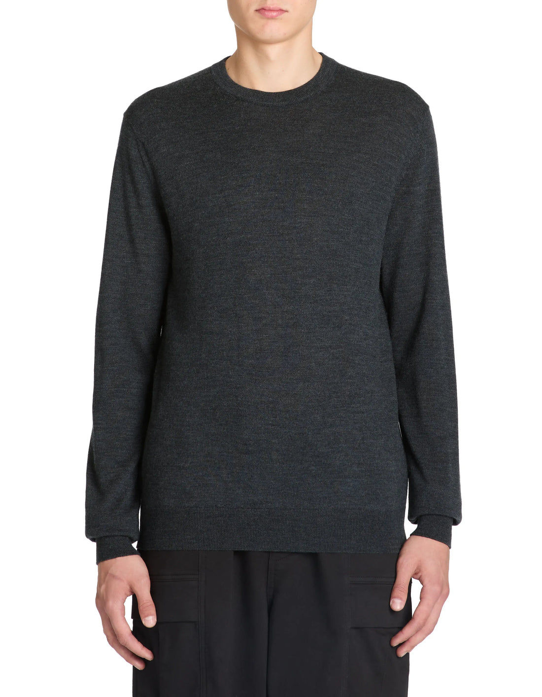 Celio_Anthra Mel_100% Merino Wool Crew Neck Sweater_SEMERIROND_ANTHRA MEL_02