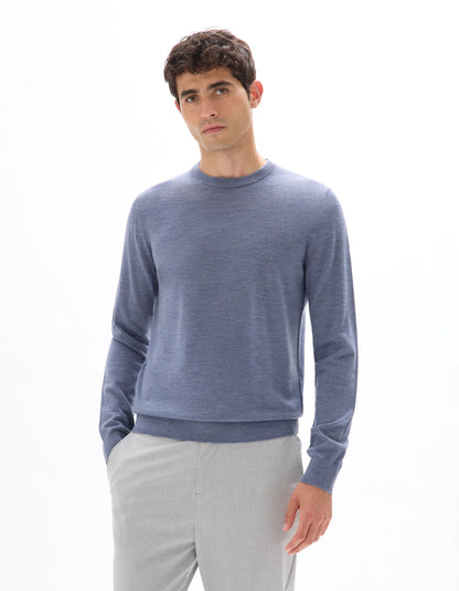 Celio_Dark Storm_100% Merino Wool Crew Neck Sweater_SEMERIROND_DARK STORM_01