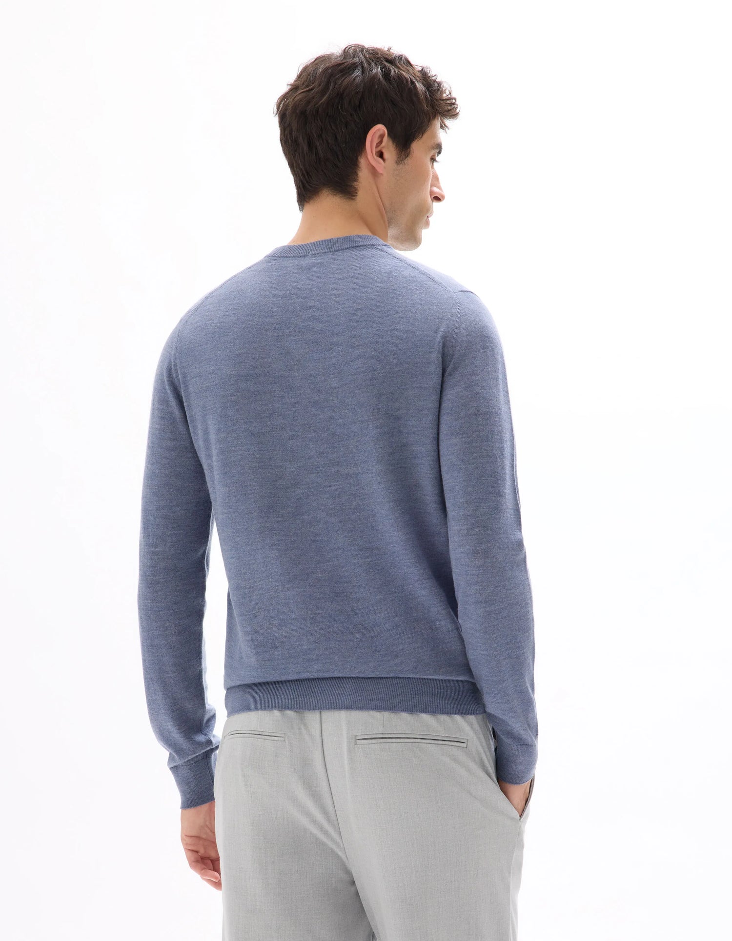 Celio_Dark Storm_100% Merino Wool Crew Neck Sweater_SEMERIROND_DARK STORM_03