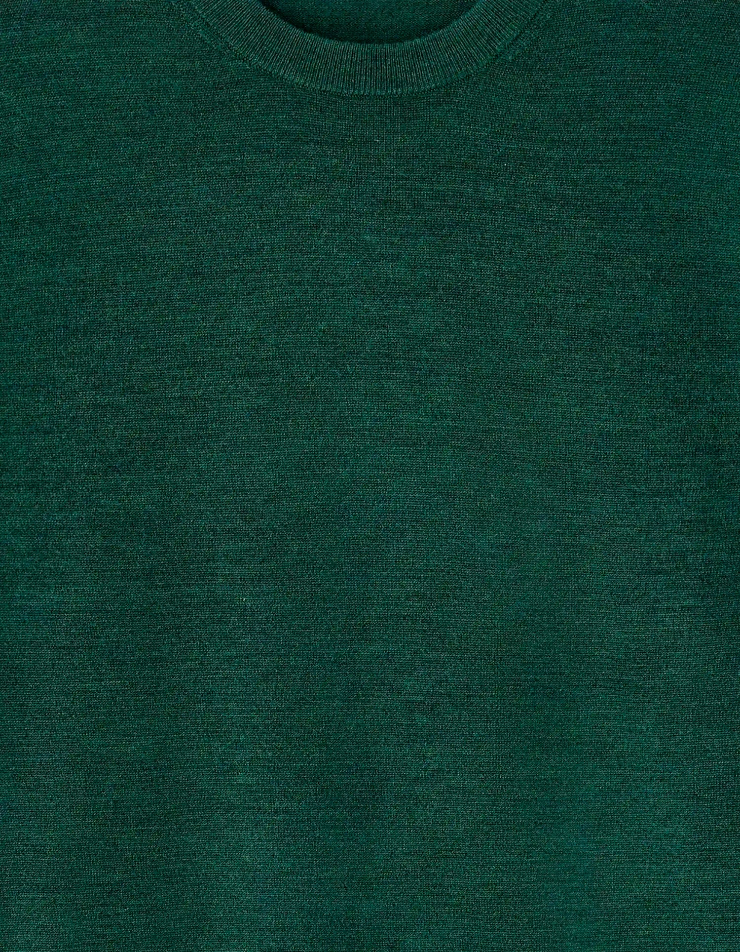 Celio_Vert Fonce 02_100% Merino Wool Crew Neck Sweater_SEMERIROND_VERT FONCE 02_05