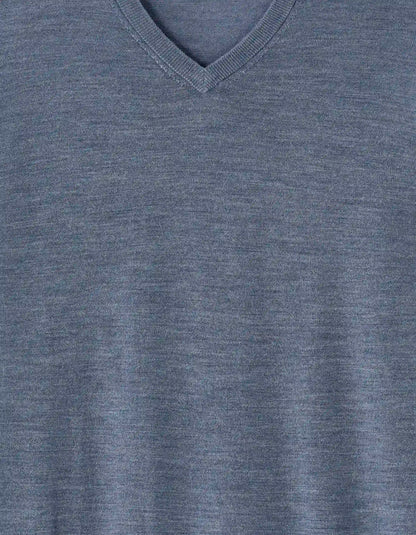 Celio_Dark Storm_100% Merino Wool V-Neck Sweater_SEMERIV_DARK STORM_05