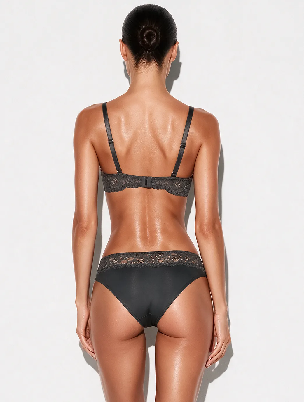 Marie France Anthracite Women Slip Mado SKU: SLMADO_Anthracite Image 04