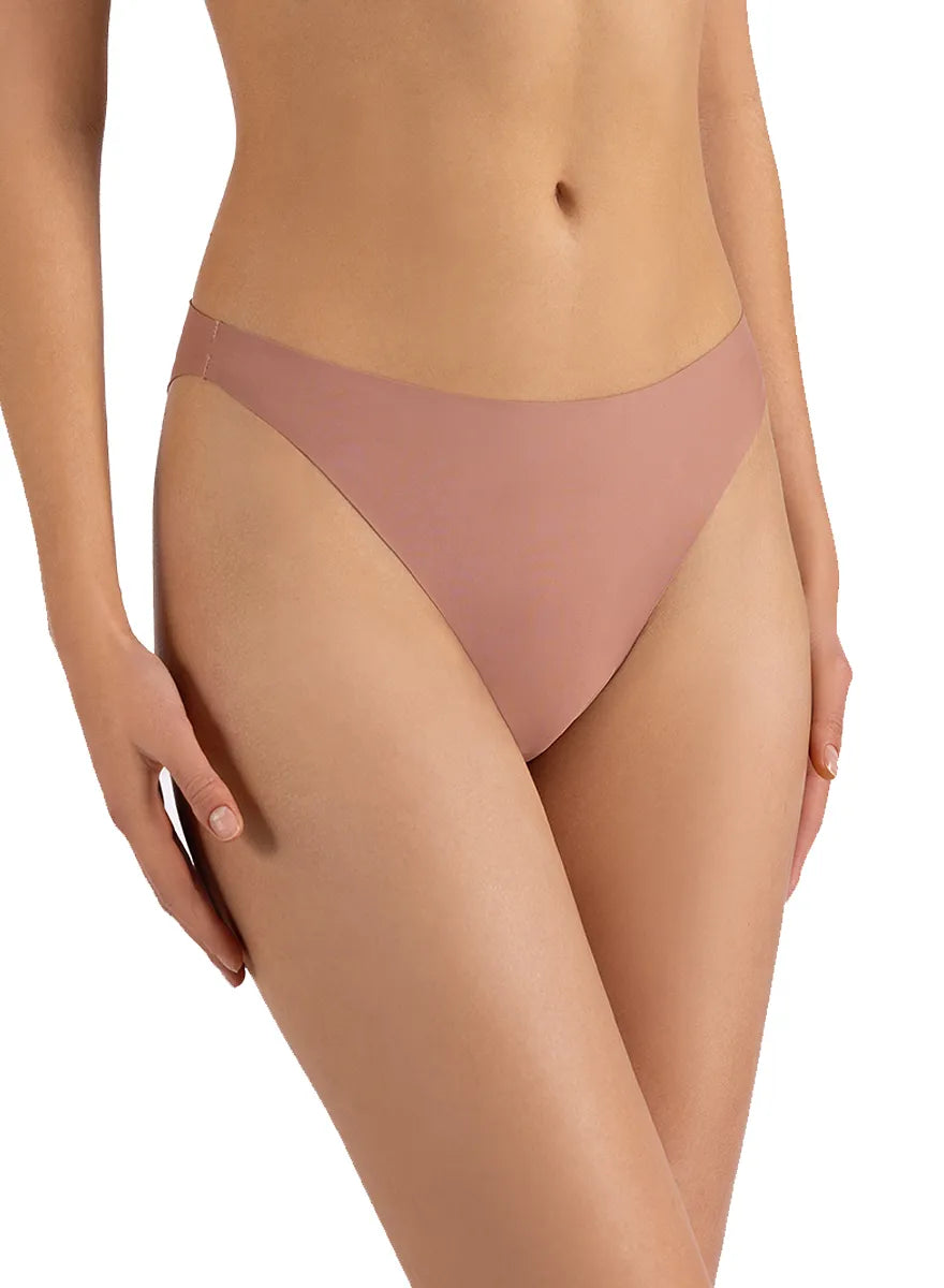 Marie France_Brown_No Show Lasercut Tanga_SLSEAMLESSTANGUA_Brown_02